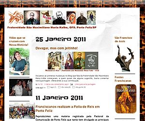 Blog da fraternidade franciscana de Porto Feliz está de cara nova