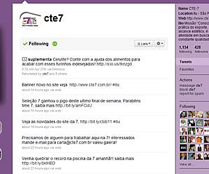 Twitter do CTE-7